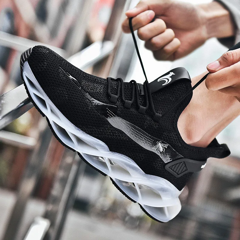 High end light running shoes shock absorption sports shoes