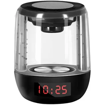 

Portable Bluetooth 5.0 Speaker Transparent LED Luminous Colorful Lights Subwoofer HIFI Stereo o for Mobile Phone