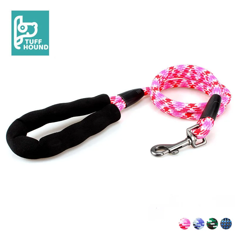 

TUFF HOUND Thick Nylon Dog Leash Comfortable Dog Control Leash For Small Medium Large Dog Pitbull Gold Retriever For Walking