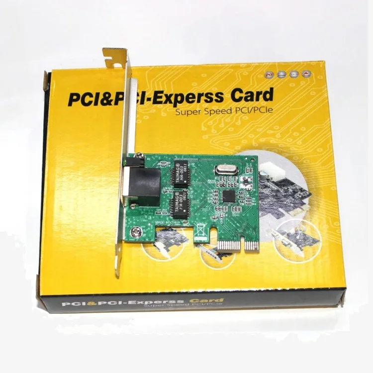 Оптовые продажи от производителя, кабель RJ-45 Gigabit PCI-E, сетевая карта, совместимая с бесплатным драйвером, сетевая карта Ethernet PCI-E