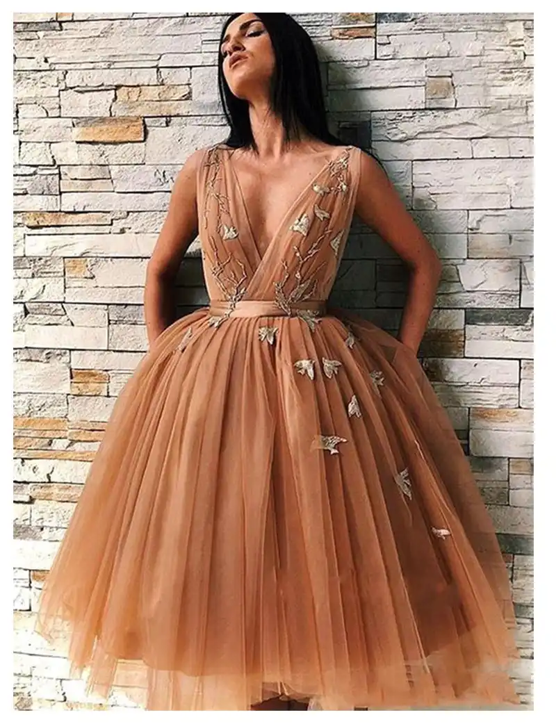 ruffle homecoming dress