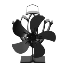 Ventilador de lareira 5 lâmina calor alimentado fogão ventilador log queimador de madeira ecofan silencioso casa lareira ventilador eficiente distribuição de calor durável