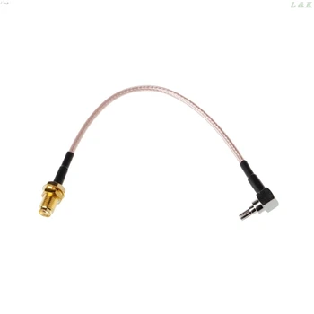 

SMA Female to CRC9 Right Angle Connector RG316 Pigtail Cable 15cm 6" L29K