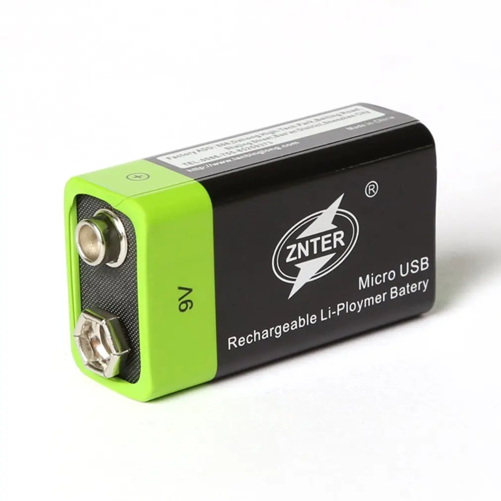 

ZNTER Ultra-Efficient 9V 400mAh USB Rechargeable 9V Lithium Polymer Battery For RC Camera Drone Accessories