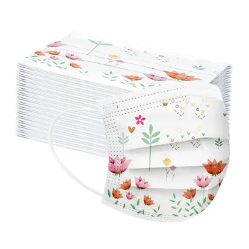 

100pc Kids Child Boy Girls Disposable Face Mask Ear Loop 3 Layer Non-woven Filter Mask Protection Disposable Mascarillas