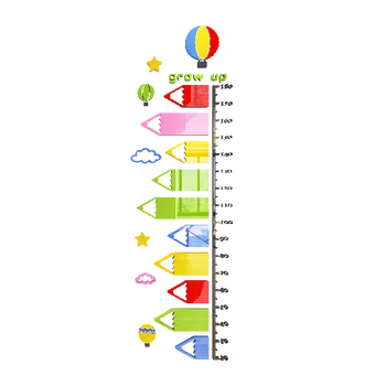 

Colorful Height Ruler Wall Sticker Height Measure Wall Decal For Kids Room Decor Growth Chart Wallpaper Wall Art Home Decoration