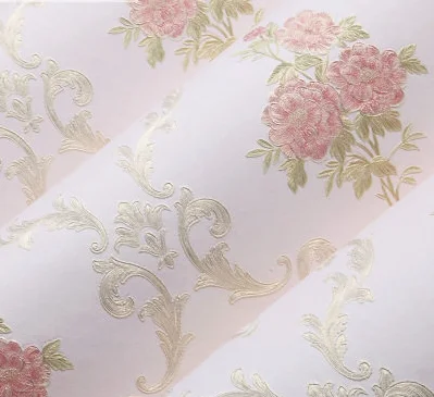 Blue pattern pattern non-woven wallpaper simple modern pastoral European bedroom living room wedding room background wallpaper - Цвет: 53cmX9.5m