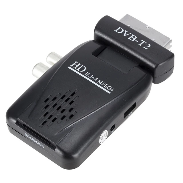 Eshow Spark TDT HD T2 Scart euroconnector elbow PVR with USB 2.0 HDMI  DVB-T2 remote control