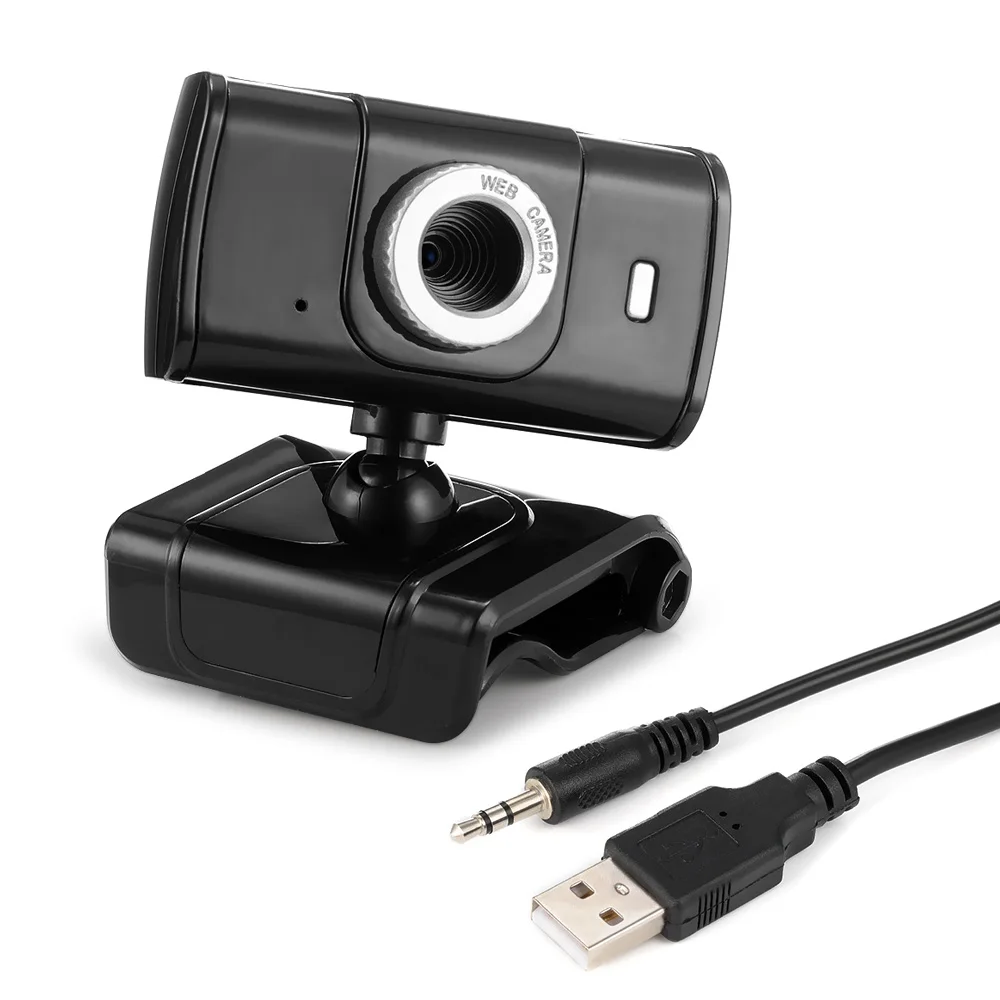 

Hot 720P USB 2.0 HD Web Cam USB Camera Webcam with Microphone For Computer PC Laptop Desktop Black 12.0M pixels Dropshipping