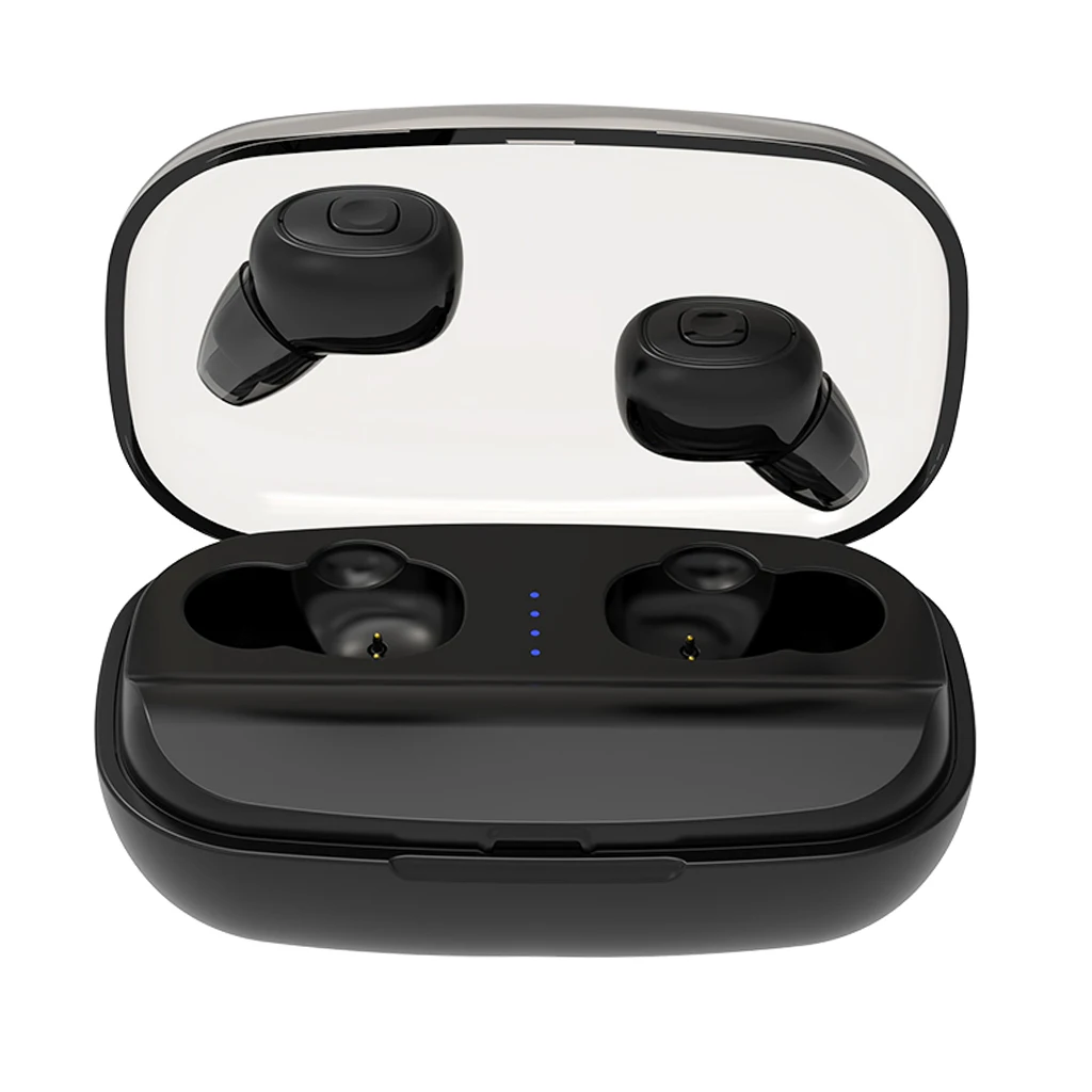 TWS V5.0 Bluetooth наушники стерео бас беспроводные гарнитуры с 3000 мАч зарядным отсеком двойной микрофон Bluetooth наушники внешний аккумулятор