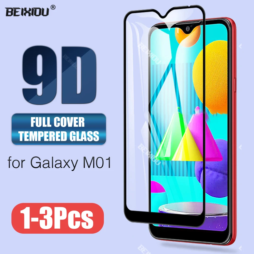Новое 9D закаленное стекло для Samsung Galaxy M01 полное покрытие защита экрана 5 7