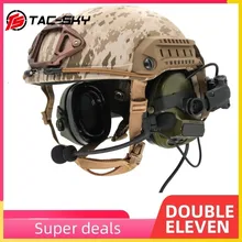 Support de casque de sport tactique Airsoft FG, casques antibruit en Silicone, réduction du bruit, casque de tir, TAC SKY 