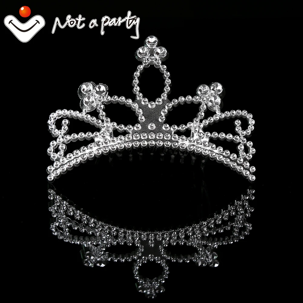 Plain comb tiara Свадебные аксессуары девичник вечерние диадемы невесты быть аксессуары для волос жемчуг алмаз девичник свадьбы - Цвет: Plain comb tiara