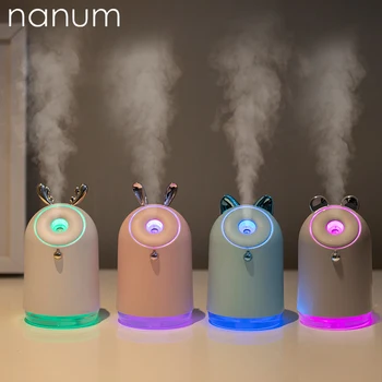 

Aroma Essential Oil Diffuser Mini Ultrasonic Jingle Humidifier Air Purifier LED Light USB Car air freshener Mist Maker