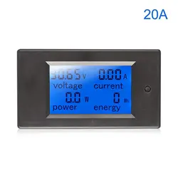 Voltmètre de puissance numérique, ampèremètre, wattmètre, moniteur de puissance Khw, avec testeur de tension, de courant, de batterie 