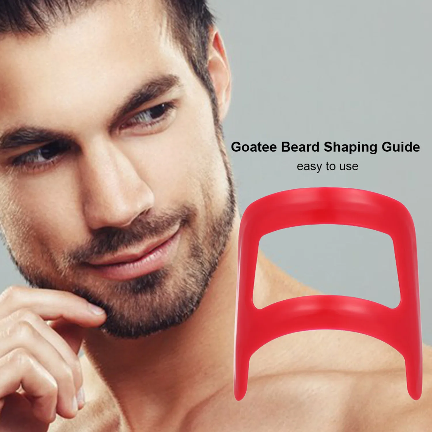 Для мужчин бритья бородка Руководство трафарет бородкой, придание формы Уход за лошадьми самостоятельно инструмент бородка Руководство Шаблон трафарет для бритья бороды