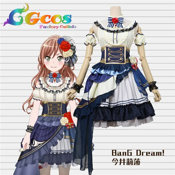 BanG Dream! девушка группа Roselia Imai Lisa платье Высокое качество Косплей Женская одежда