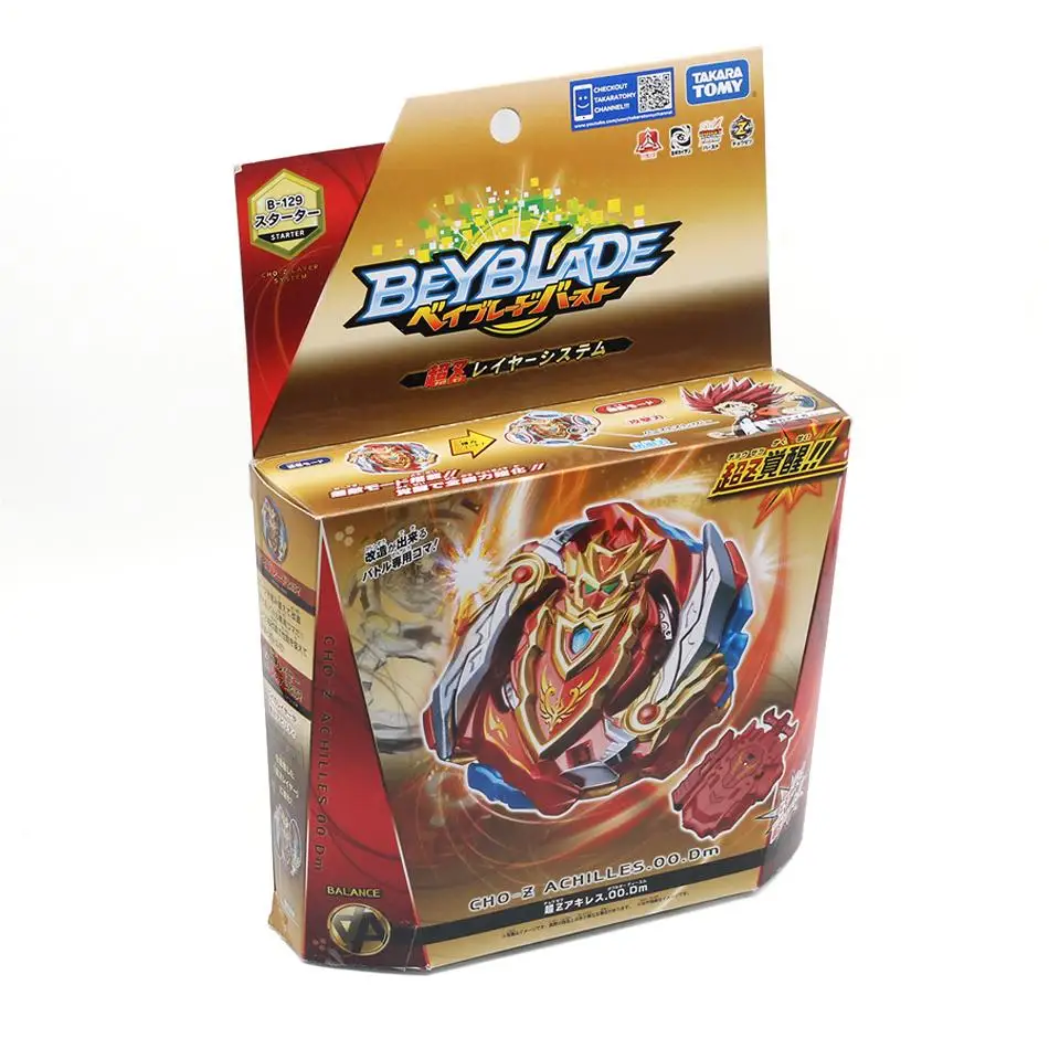 Подлинная TOMY BEYBLADE Burst B-129 Super Z Пробуждение Бог войны Achilles взрывной гироскоп игрушки