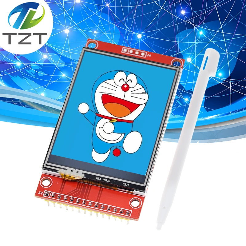 2.4" 2.4 Inch 240x320 Spi Tft Lcd Serial Port Module 5v/3.3v Pcb ...
