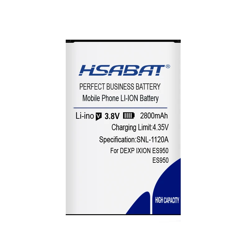 Аккумулятор HSABAT 2800mAh для DEXP Ixion ES950