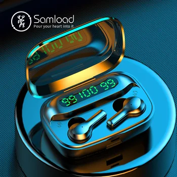 

Samload TWS Wireless Bluetooth Headphones In-Ear Stereo Sports Earphones IPX7 Waterproof Earbuds HD Mic Call For Xiaomi Samsung