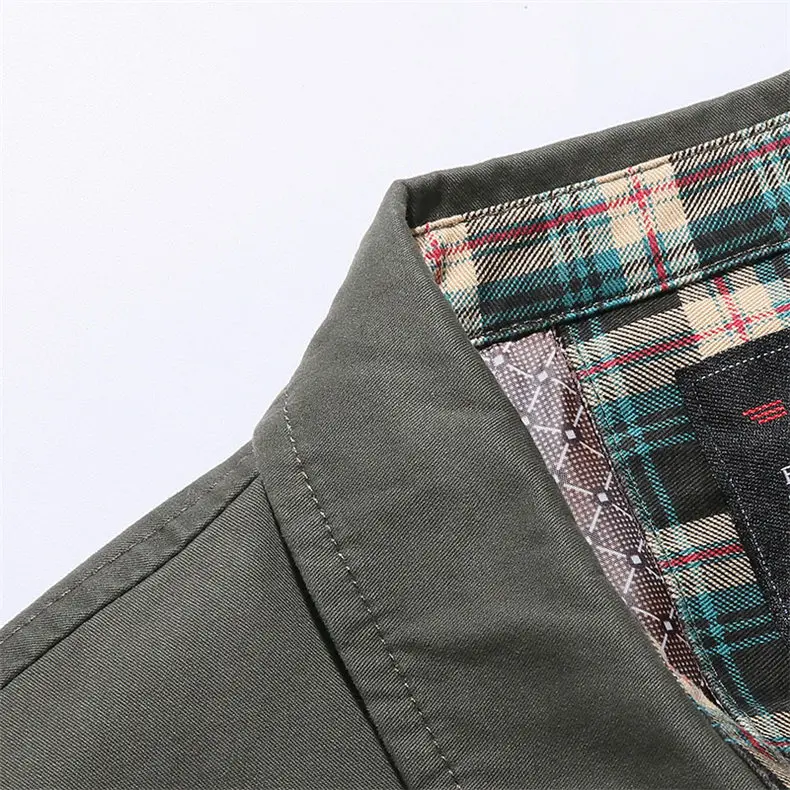 2019 Men Jackets Clothing Coats Casual Suit Jacket Men Coats Quality Cotton Male Jacket Outwears Autumn Brand MuLS Plus Size 5XL 08