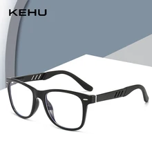 KEHU, анти-синий светильник, очки для мужчин, фирменный квадратный дизайн, синий светильник, блокирующие очки, алюминиево-магниевый сплав оправа для очков XH79