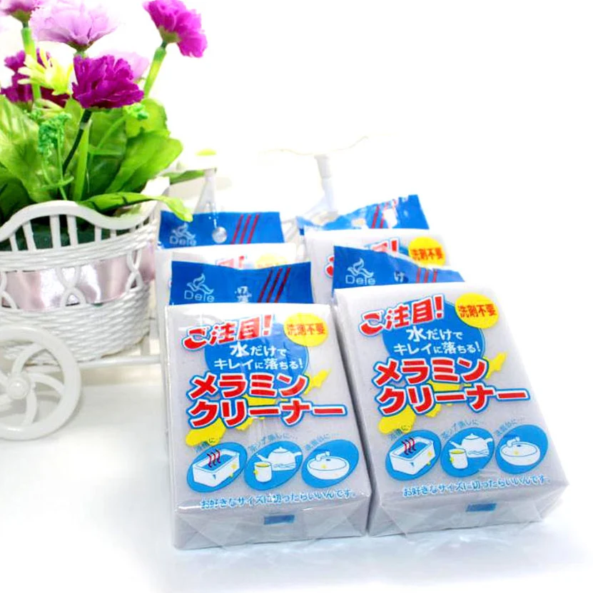 100 шт. серая Волшебная меламиновая губка в японском стиле для чистки с