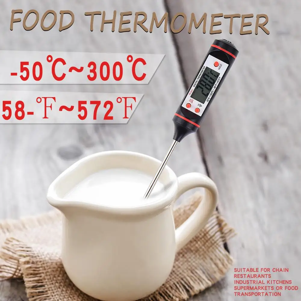Компост почвенный термометр для молока из нержавеющей стали измерительный зонд Цифровой Кухонный Термометр