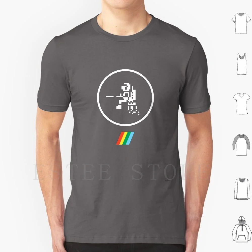 Jet Pac T Shirt Uomo Cotone 6Xl Dvg Dizionario Dei Videogiochi Jet Pac Spettro Zx Zx Spettro 80S Retro Retrogames Vintage Vecchio
