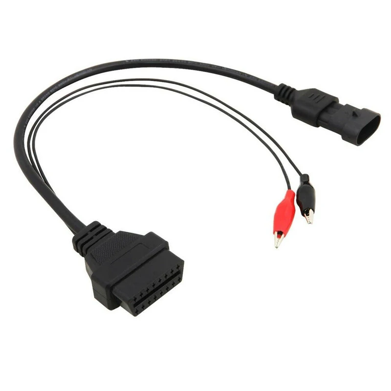 

1PC 3 Pin Male To 16 Pin Female Diagnostic Adapter Cable Connector For Connector