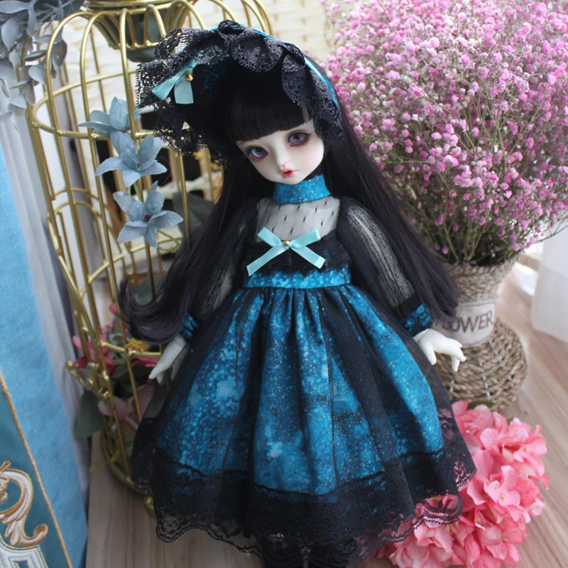 Кукольная одежда BJD кружевное платье с украшение для волос костюмом для blyth кукольные 1/6 1/4 1/3 BJD кукла аксессуары Pepe Jeans Одежда BJD платье