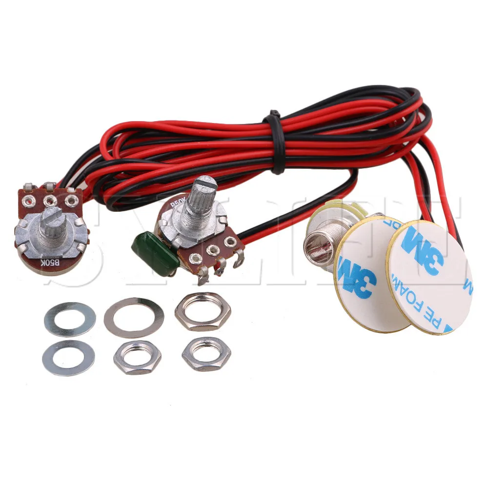 Pre-Wired Pickups Chitarra Ukulele Mandolino Strumento Pickup Piezo Trasduttore