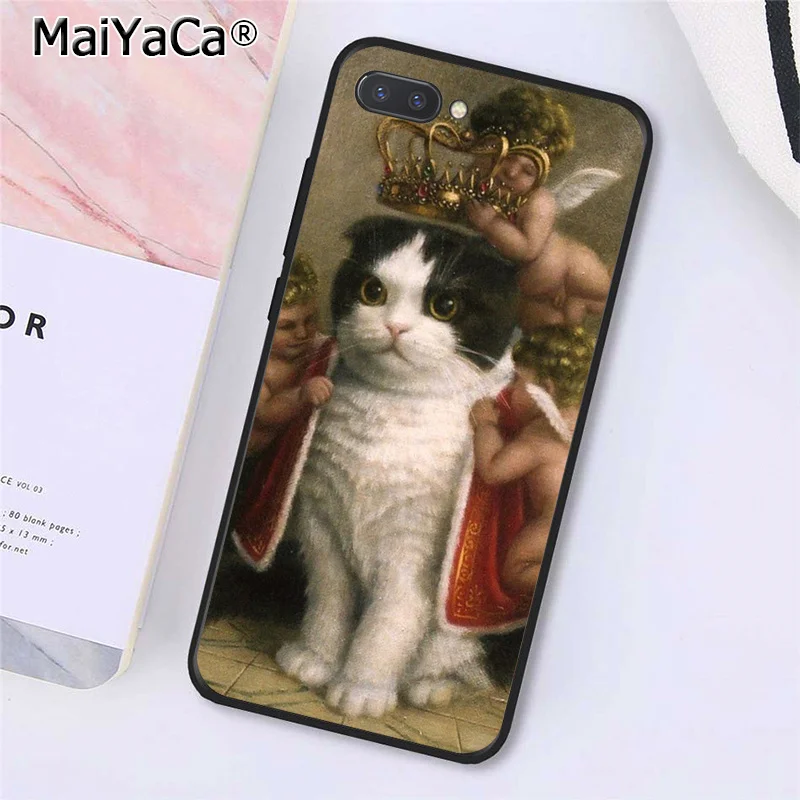 A14 Чехол для телефона MaiYaCa Leonardo da Vinci Mona Lisa Pat Cat Art paint для huawei Honor 8X9 10 20 Lite Honor 7A 7C Honor10i View 20 - Цвет: A14