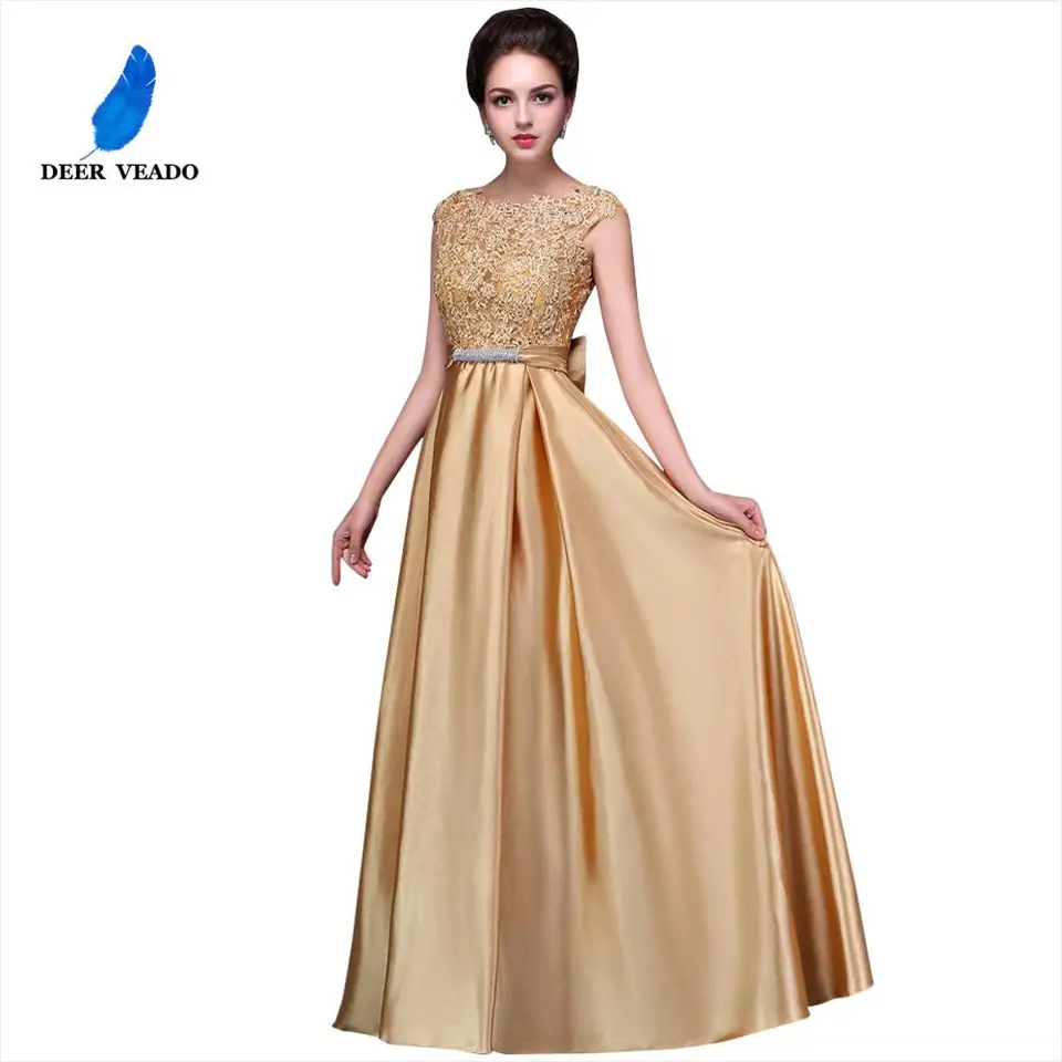 golden party wear gown