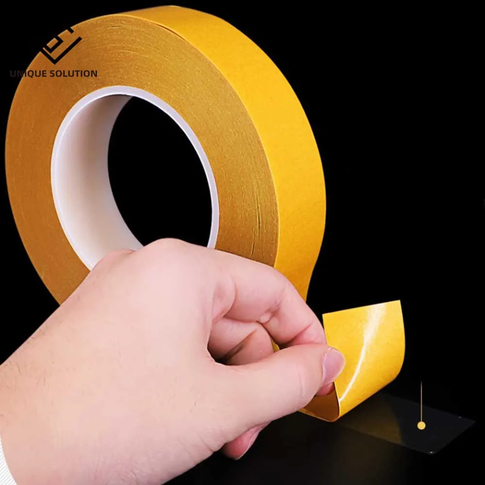 50 Meter High Temperature Resistance PET Double Sided Tape No Trace Transparent Heat Resistant Strong Double-Sided Adhesive Tape 1