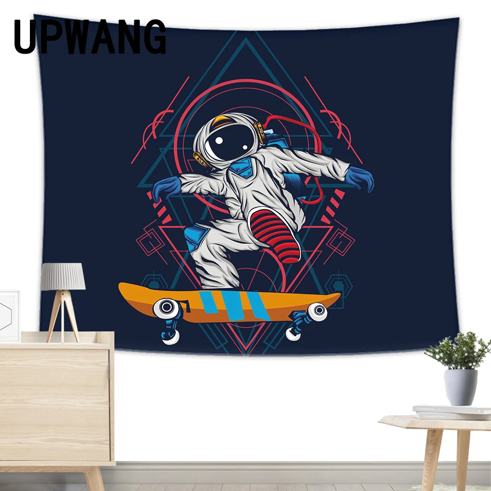 

Space Astronaut Tapestry Wall Hanging Sandy Beach Picnic Rug Camping Tent Sleeping Pad Home Decor Bedspread Sheet Wall Cloth