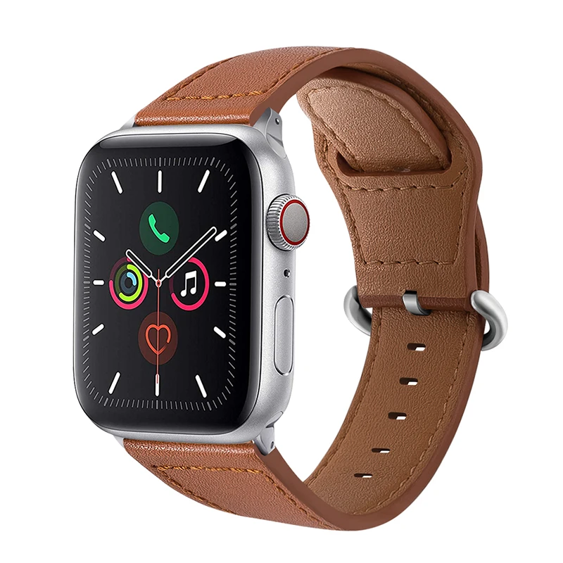 Производитель ремешок для apple watch ремешок из натуральной кожи петля 42 мм 38 мм для iwatch 44 мм 40 мм серия 5 4 3 2 1