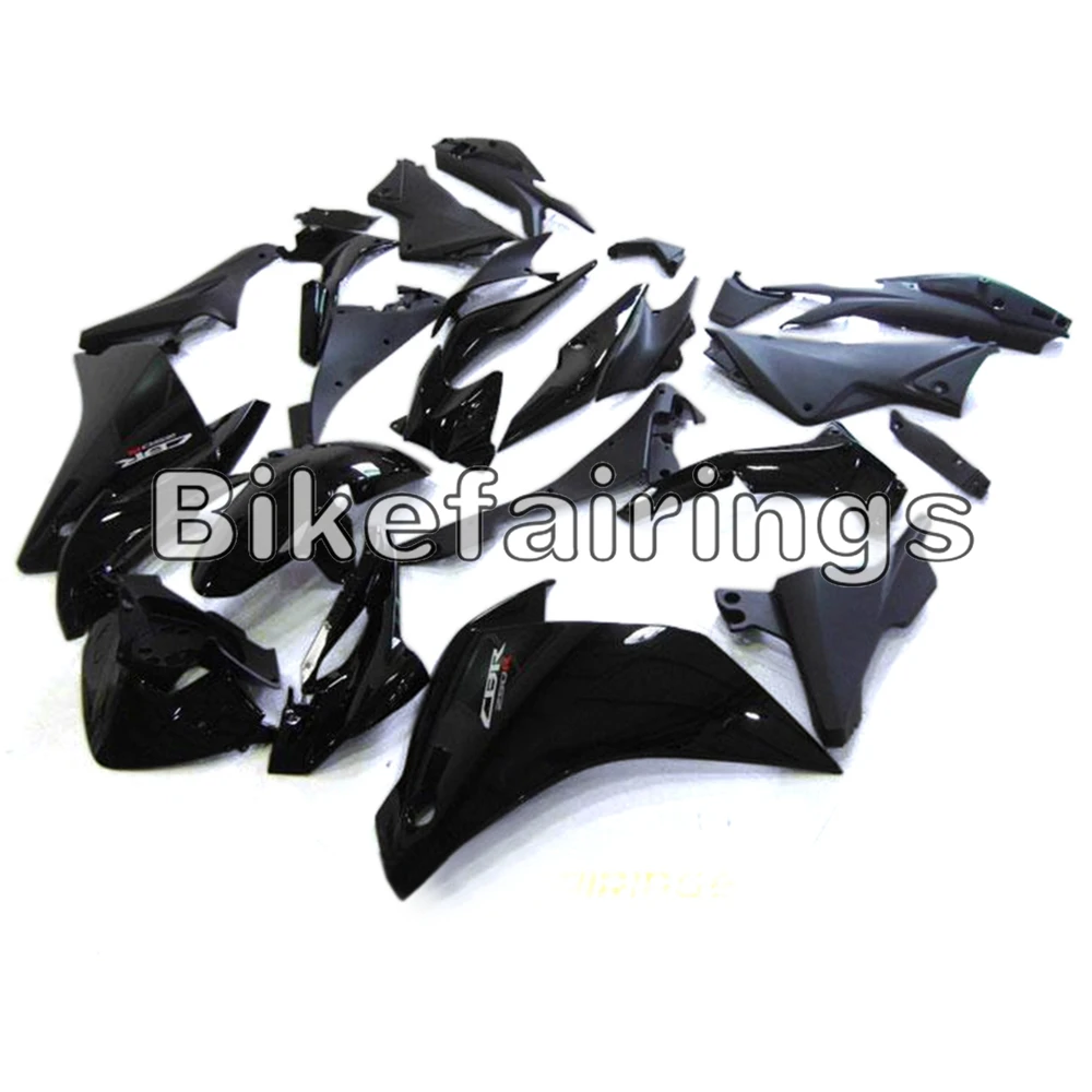 Все Черный Полный обтекатели для Honda CBR250R 2011 2012 2013 2011- Высокое качество мотоциклетный кузов комплект Пластик крышка