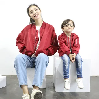 

Family Matching Clothes Mother and daughter coat Mom and Son Baseball Jacket Kids Outfits Family Look Girls Casual Outwear