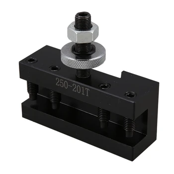 

WSFS Hot Quick Change Cnc Lathe Tool, Steel Quick Change Turning and Facing Post Holder for Lathe Tools(Black 250-201T)