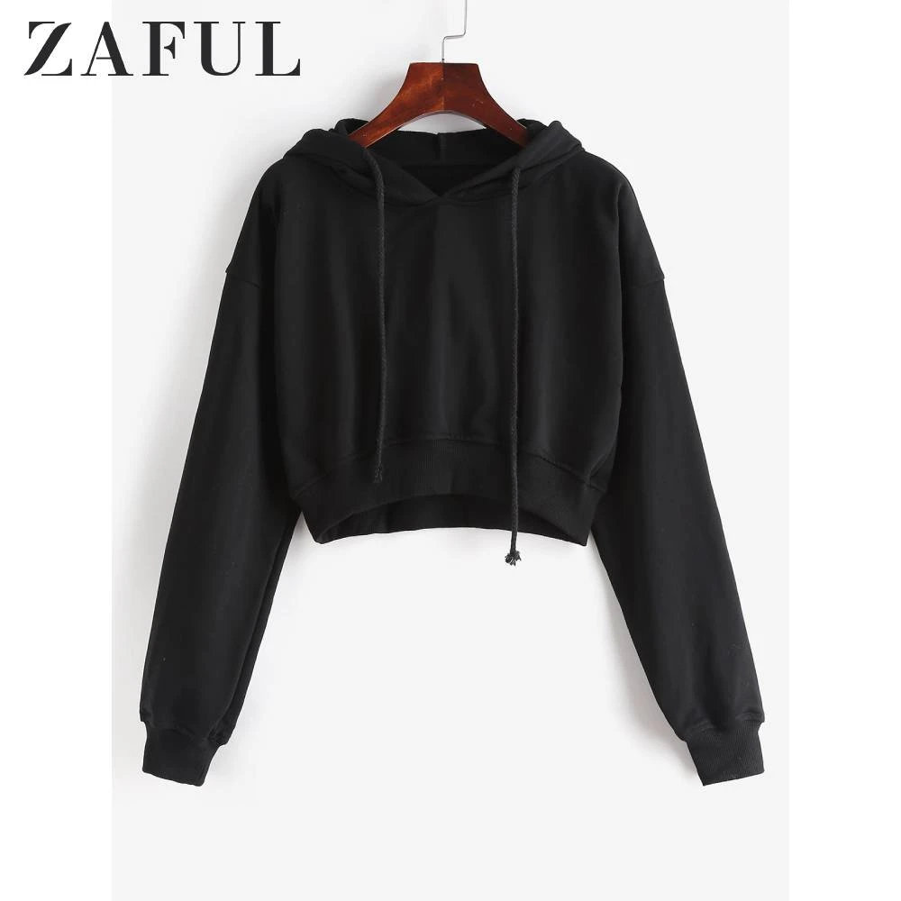 plain white cropped hoodie