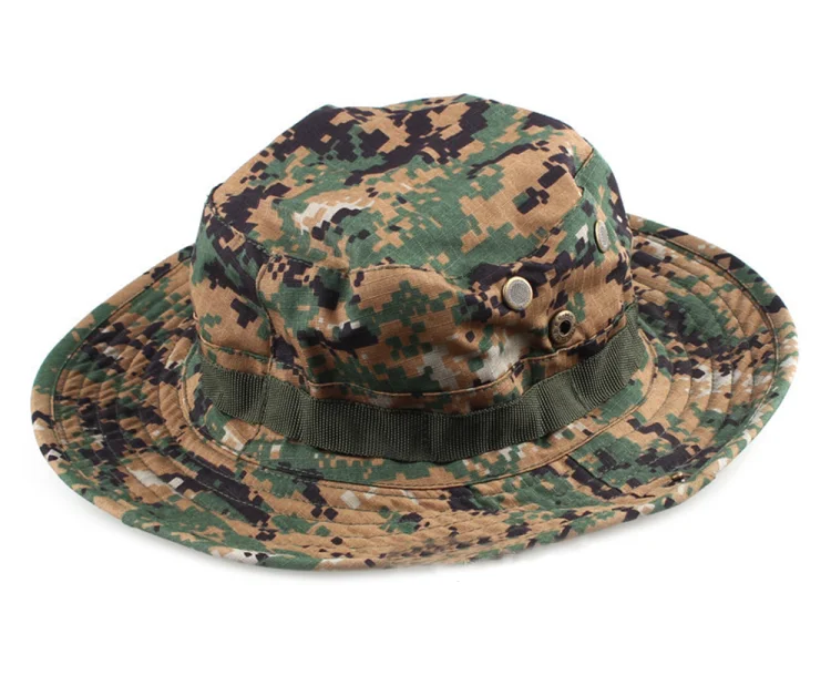 Digital woodlandcamo MIL SPEC Boonie, шапка для улицы, тактическая, военная, спец, шапки для спорта, рыбалки, пешего туризма, шапки-ведра - Цвет: Digital woodlandcamo