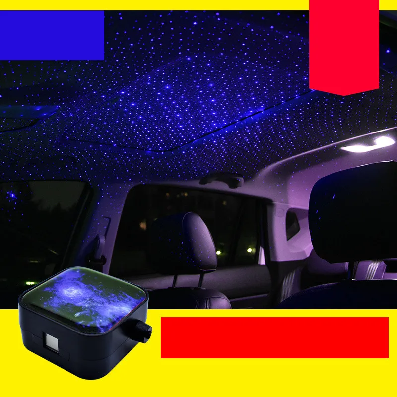 Автомобильный свет интерьерные светодиодные Аксессуары для окружающей среды Авто атмосферная окружающая звезда свет Рождество интерьер USB украшение декоративный свет