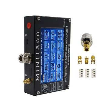 

Powerful Mini 1300 Antenna Signal vector Analyzer 5V/1.5A HF VHF UHF 0.1-1300MHZ Frequency Counter SWR Meter 0.1-1999 Walkie-talkie Professional evaluation tool Antenna repair inspection Multifunction
