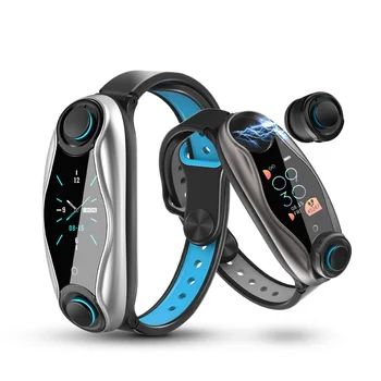 

Newest AI Smart Watch With Bluetooth Earphone Heart Rate Monitor Smart Wristband Long Time Standby Sport Watch Men