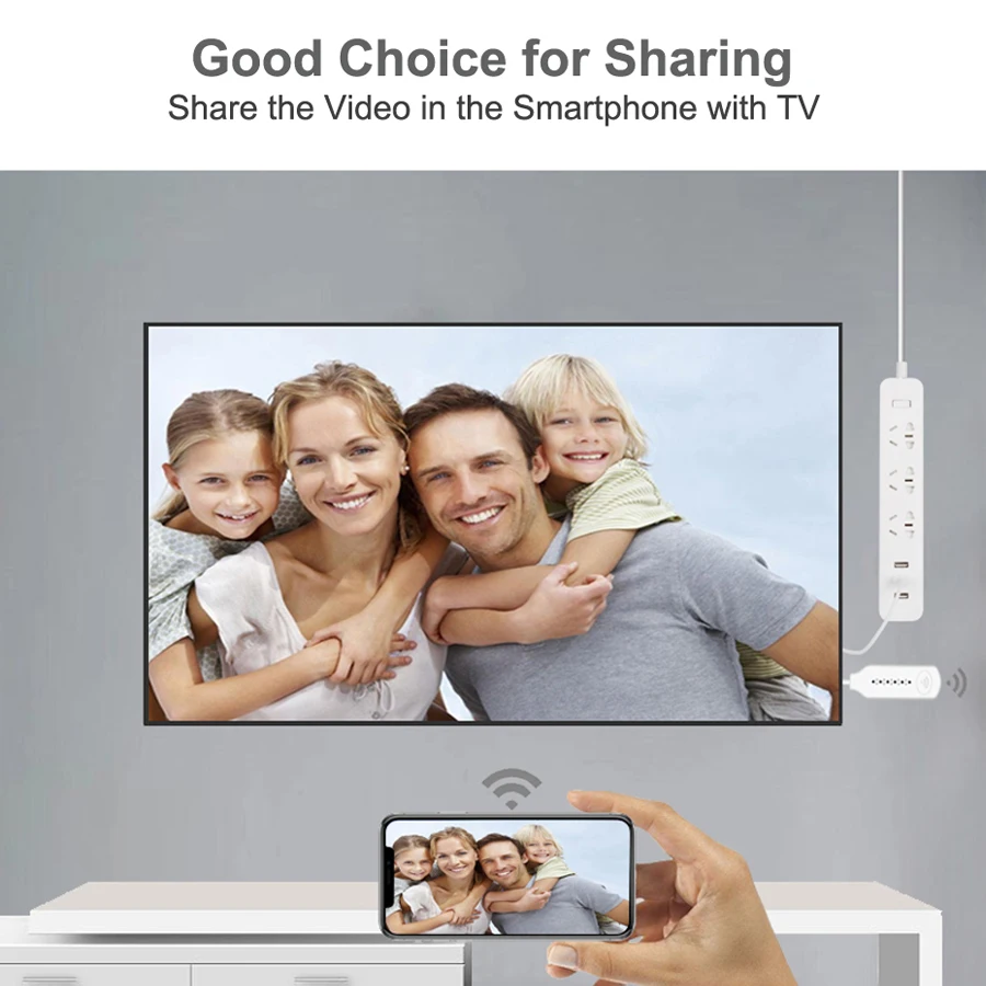 Беспроводной WiFi зеркальный Кабель HDMI конвертер Miracast Airplay DLNA 1080P HDTV адаптер кабель