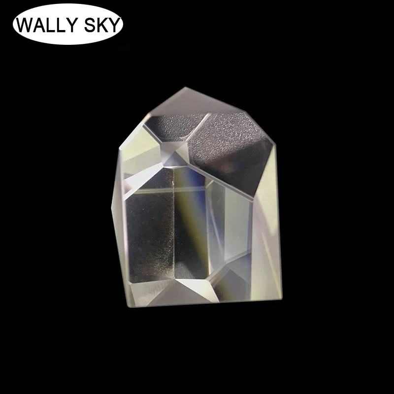 Roof Prism for Photography Irregular Polygon Triangular Prism Optical Experiment Equipment Material K9 Glass Size 30x19x17mm