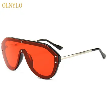 

Fashion classic sunglasses European and American big-name conjoined glasses Street shooting all-in-one mirror