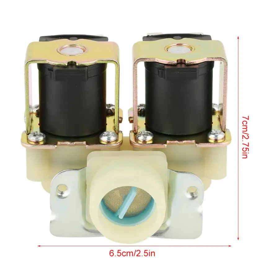 Запорный клапан DN20 G3/4N/C 2-насадки для душа воды электромагнитный клапан подвода воды входной для стиральной машины клапан DC12V Электрический соленоид клапан
